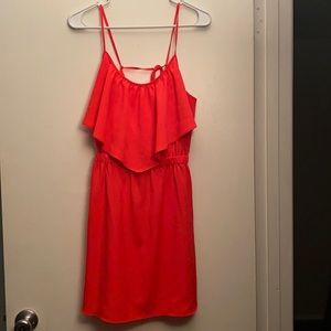 American eagle neon pink dress